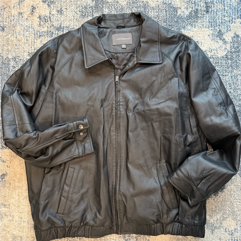 Croft & Barrow Black Lightweight Shirt Jacket